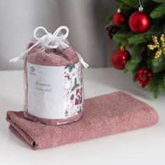 Полотенце подарочное Этель «Новый год: Волшебного года» цвет мокко, 50х90см, 100% хл, 340