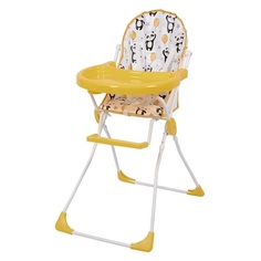 Стульчик для кормления Baby Boom Панды, желтый