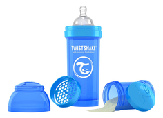 Детская бутылочка Twistshake Антиколиковая 260 мл синяя