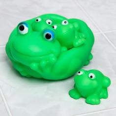 Игрушки для ванной Крошка Я Лягушка, мыльница, 3 шт, малышей