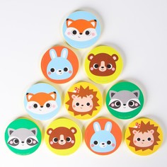 Игрушки для ванной Крошка Я Мемо, Животные леса, малышей