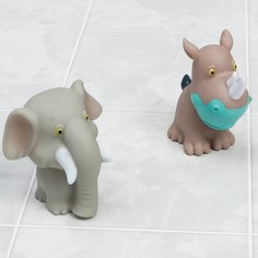 Игрушки для ванной Крошка Я Зоопарк, 2 шт, малышей