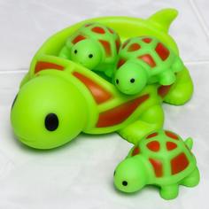 Игрушки для ванной Крошка Я Черепаха, мыльница, 3 шт, малышей