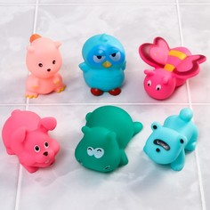 Игрушки для ванной Крошка Я Играем в лесу, 6 шт, малышей