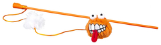 Игрушка для кошек Rogz Catnip Fluffy Magic Stick Orange дразнилка-удочка с мячом оранжевая