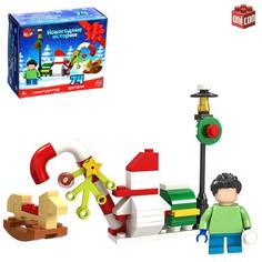 Конструктор Unicon Новогодние истории снеговик, 74 детали