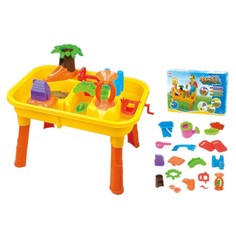 1Toy столик для игры с водой и песком, 20 предметов, 62х16х42 см