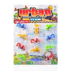 Игрушечная машинка Oubaoloon 12 шт, на листе