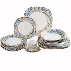 Обеденный сервиз 88пр. ПОЛЕВЫЕ ЦВЕТЫ в подарочной упаковке Фарфор 105-275 118-105-275 Lenardi