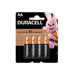 Батарейки Duracell Basic АА, 4 шт