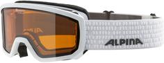 Очки Горнолыжные Alpina 2021-22 Scarabeo Jr. White/Orange S2