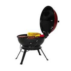 Угольный гриль 37 см/ барбекю / мангал на дачу на природу / BBQ коптильня Mainpex