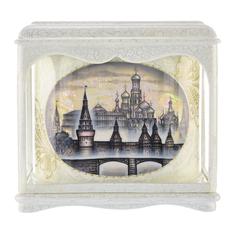 Шкатулка ларец-беседка «Москва» перламутровая Russia The Great