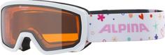 Очки Горнолыжные Alpina 2021-22 Scarabeo Jr. White-Rose/Orange S2
