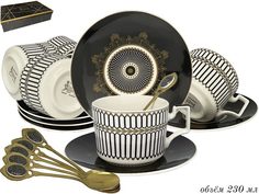 Чайный сервиз 18пр. в подарочной упаковке 133-128 118-133-128 Lenardi