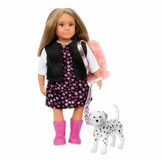 Кукла Lori 15 см Джиа с собакой Ганнером L31058