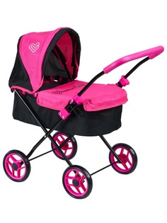 Детская игрушечная классическая коляска Buggy Boom для кукол Mixy 8015-0225 с козырьком
