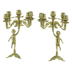 Подсвечники Амур, пара на 5 свечей AL-80-326-5 No Brand