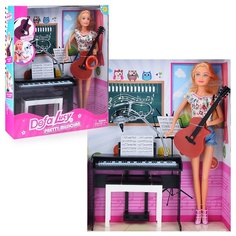 Кукла Defa Lucy с музыкальными инструментами, в коробке