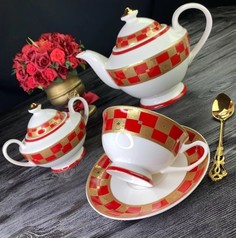 Чайный сервиз 14пр. в подарочной упаковке Фарфор 109-060 118-109-060 Lenardi