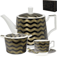 Чайный сервиз 24пр. 220 мл GIVENCHI GOLD в подарочной упаковке Фарфор 108-156 118-108-156 Lenardi