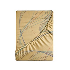 Простыня на резинке Ночь Нежна Терция золото 7836-3 Поплин 180х200х20