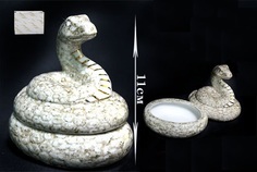 Шкатулка Змея 11см. в подарочной упаковке Фарфор 107-098 118-107-098 Lenardi
