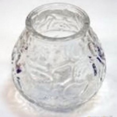 Подсвечник Evis Черепашка, цвет: прозрачный, 11 х 6,5 см