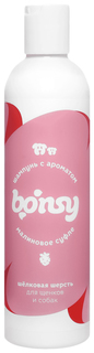 Шампунь для собак и щенков Bonsy для шелковой шерсти, с ароматом малинового суфле 250 мл