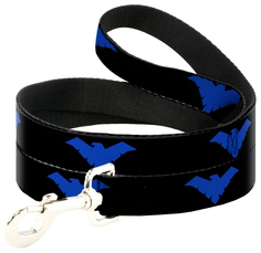 Поводок для собак Buckle-Down CDL-WBM179 Найтвинг лого, черный, 120 см