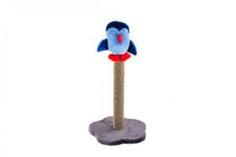 Когтеточка-столбик Дарэлл ЧИП, с пингвином, джут, 38x38x59 см
