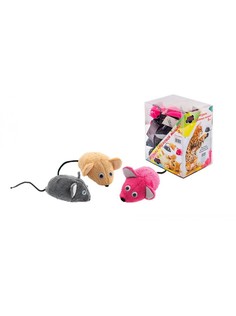 Игрушка для кошек Котенок Мышь меховая, 9 см