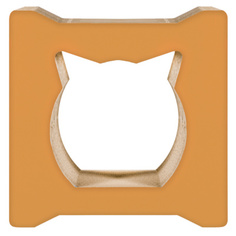 Когтеточка Рокси, из гофрированного картона, оранжевая, 35x30x35 см No Brand