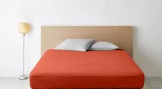 Простыня на резинке поплин гл/кр Ночь Нежна; Терракот;