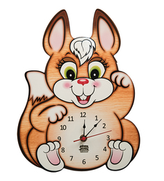 Часы настенные Забавный бельчонок Народные промыслы