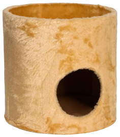 Домик Пижон для кошек, с лежаком, 40х40х40 см, бежевый