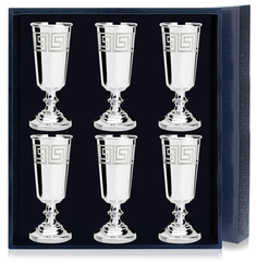 Набор рюмок АргентА Джентльмен с рисунком серебряный 1061НБ00801_г