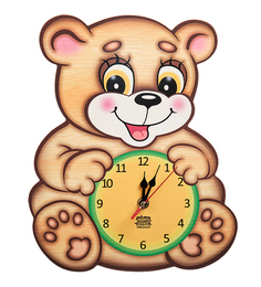 Часы настенные Веселый мишутка Народные промыслы