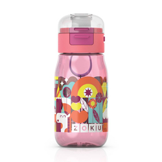 Бутылочка детская с крышкой Zoku 475 мл розовая ZK202-PK