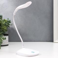 Лампа настольная "Фонарь" 1Вт 14 LED USB белый 13х10х42 см No Brand