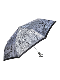 Зонт женский ZEST 83744 серебристый