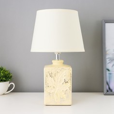Настольная лампа 16829/1BG E14 40Вт бежевый 20х20х34 см No Brand