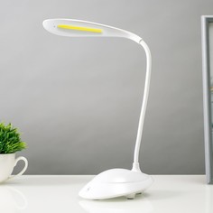 Настольная лампа сенсорная 16766/1 LED 2Вт 6000К USB АКБ белый 17х10х42 см No Brand