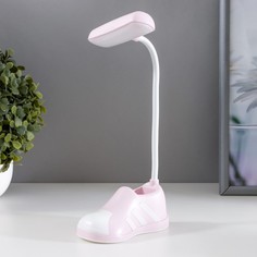 Настольная лампа "Бутса" LED 2Вт USB АКБ розовый 6х13х29 см No Brand