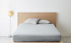 Простыня на резинке из поплина Ночь Нежна; Алансония аквамарин;