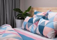 Простыня на резинке из поплина Ночь Нежна; Калейдоскоп комп.;