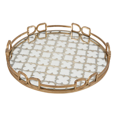 Поднос зеркальный 41х41х5см Glasar 36167 ГЛАСАР