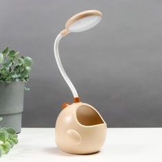 Настольная лампа 16807/1BG LED 5Вт USB бежево-коричневый 9х10х28 см No Brand