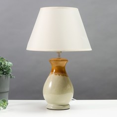 Настольная лампа 16800/1WT E14 40Вт бело-желтый 25x25x37 см No Brand