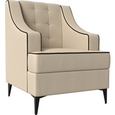 Кресло Лига Диванов Марк экокожа бежевый\коричневый (111890)